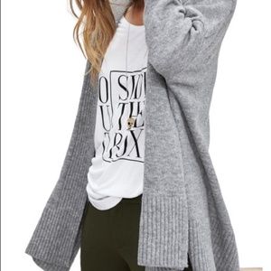 Banana Republic Side Slit Poncho Cardigan, black